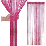 rideau blanc semi transparent moderne chainettes polyester 100x200cm chambre salon
