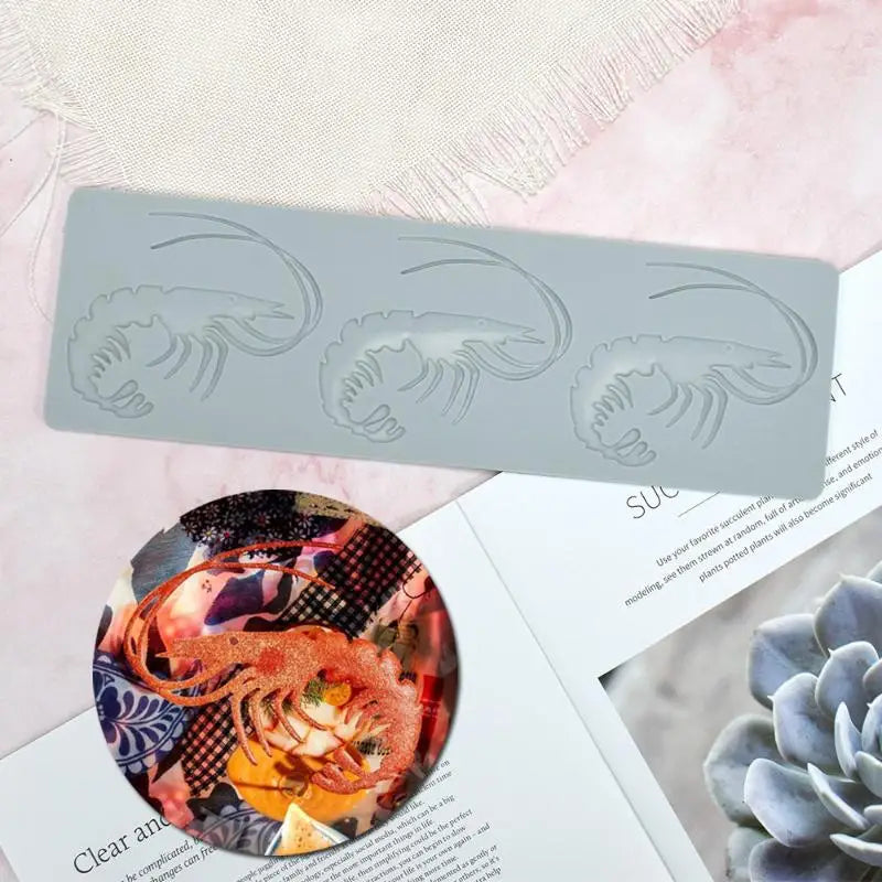 moules gâteau silicone motifs crustacés gris clair modernes décoration sucrerie