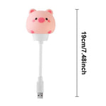 veilleuses nuit animées ours lapin télécommande usb blanc rose moderne enfants chambre