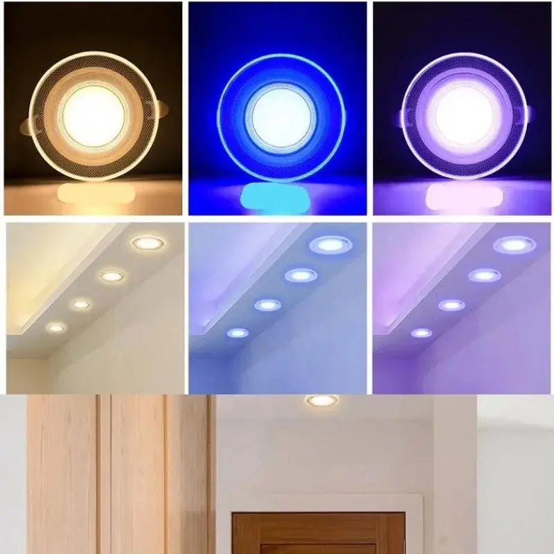 spots led violet jaune blanc bleu transparent moderne 3000k 6000k clips câble électrique