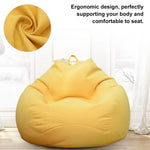 coussin sol sans rembourrage tissu moderne bleu gris jaune violet marron 100x120cm zip sac