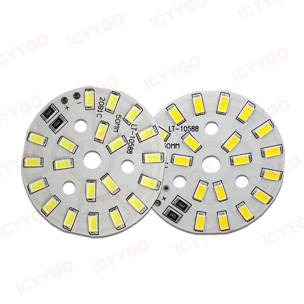 lampe led 10w blanc chaud 50mm usb circulaire diodes cordon interrupteur