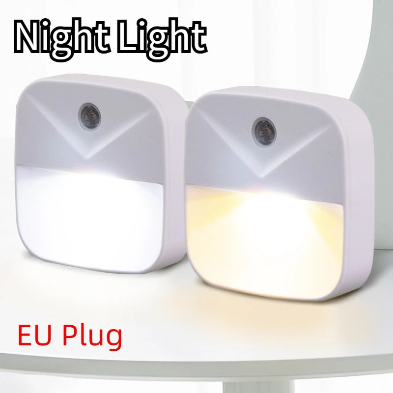 veilleuse led capteur mouvement prise electrique moderne chambre entrée 0.4w blanc beigeclair