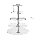 support cupcakes transparent moderne niveaux vis verticales grille 4mm epaisseur acrylique respectueux environnement