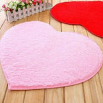 tapis forme cœur doux violet moderne 30x40cm antidérapant bain salon