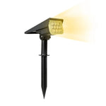 lampions solaires led ip65 waterproof modernes ajustables noir blanc jauneextérieur