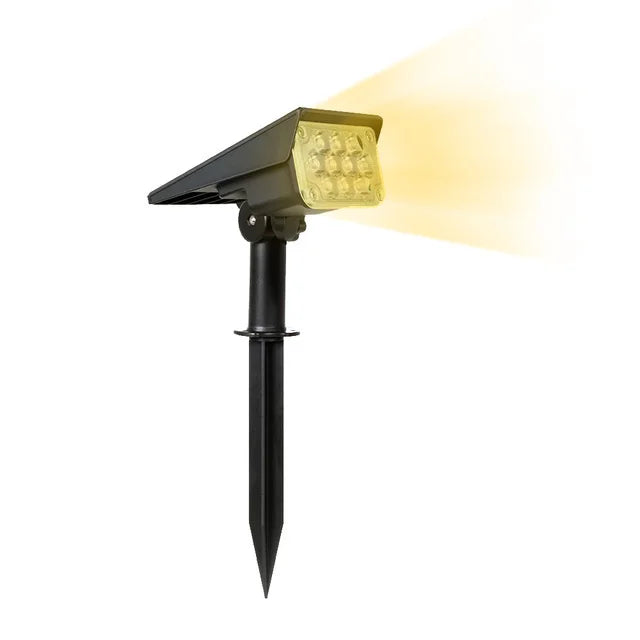 lampions solaires led ip65 waterproof modernes ajustables noir blanc jauneextérieur
