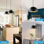suspension lumineuse moderne noir câble suspendu 30cm 40cm 50cm lumière froide neutre chaude
