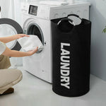 panier linge pliable imperméable beiges noirs texture moderne pratique poignées métalliques almacenamiento ropa reciclaje