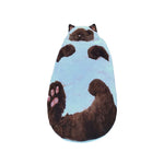 sac couchage adulte sac fourrure chat imprimé doux confortable polyester coton lit
