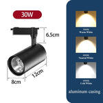 projecteurs led spot noir moderne 50w 60w rail super lumineux