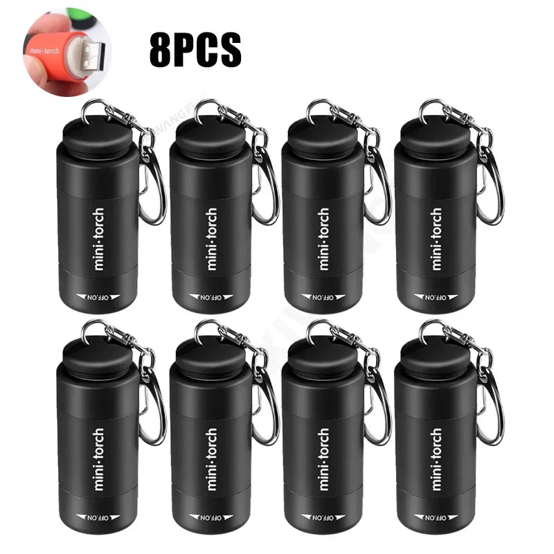 torche led rechargeable portable mini usb annuaire clé multiple couleurs moderne compact