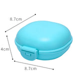 boîte savon moderne plastique rose bleu blanc violet clip portable salle bains