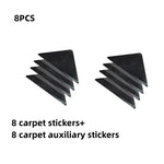protections antiderapantes tapis triangles caoutchouc noires texturées adhésives utilitaires 11cm 15cm