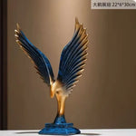 sculpture oiseau moderne minimaliste noir argenté plumes stylisées transparent salon