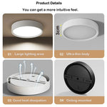 Lampe led downlight 3w 5w 10w 15w 25w blanc noir moderne minimaliste montage