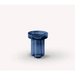 table d'appoint ronde moderne bois pierre couleur verte bleue transparente