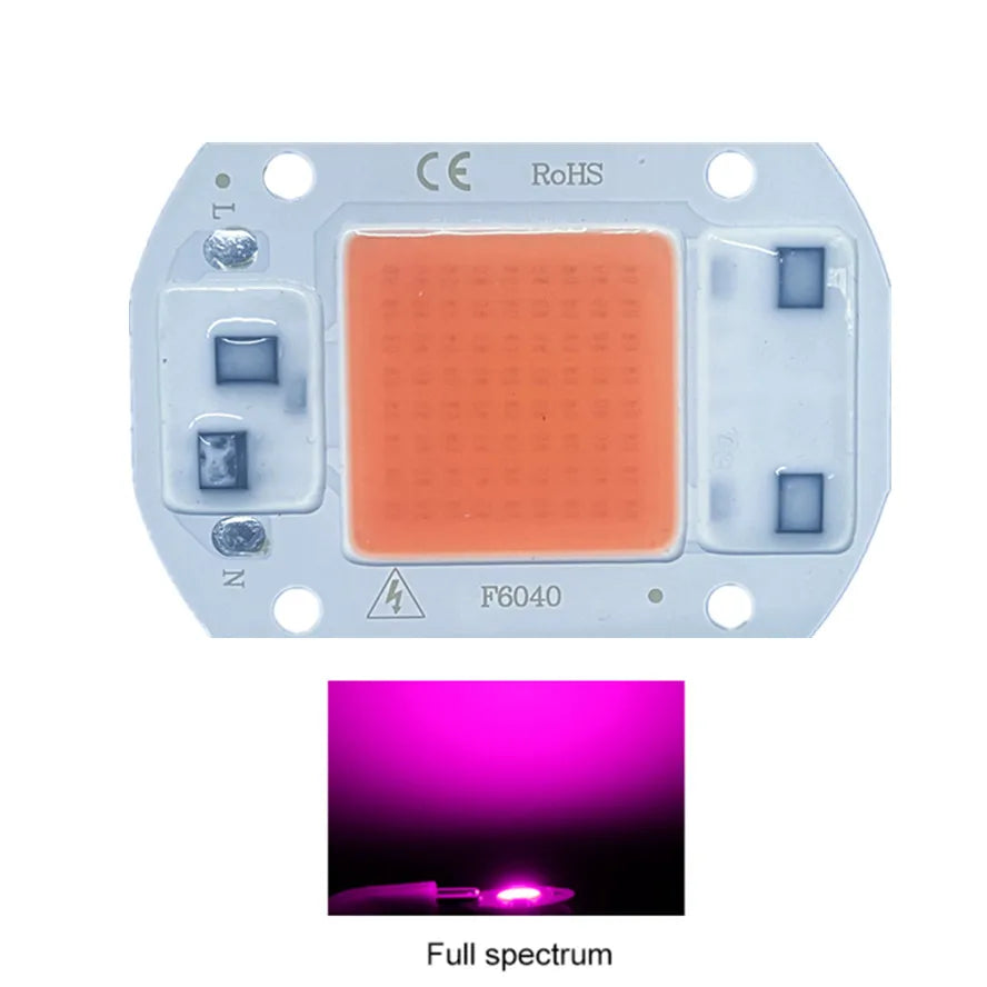 Plaque LED COB 10W 20W 30W 50W blanc jaune orange full spectrum moderne technologique
