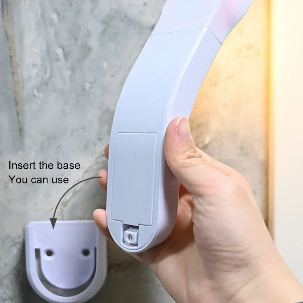 lampe chevet led rechargeable blanc moderne capteur pir interrupteur adhésif