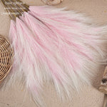 bouquet plumes artificielles gris rose beige bleu naturel rustique intérieur 75cm decoration fete mariage