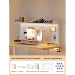 rangements mural noir blanc perforé moderne boîte rangement hooks aimants fixations murales