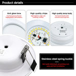 lampe led encastrable moderne blanc clips guide 3w 5w 7w 9w 12w 15w