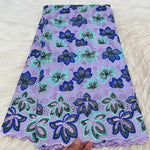 tissu coton voile dentelle broderie strass violet vert rose bleu mariage party