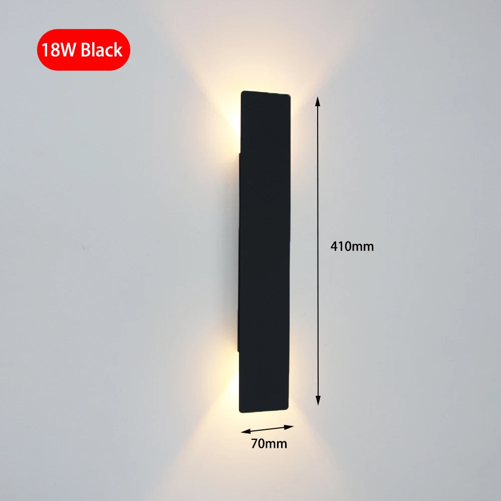 applique murale moderne led blanc noir doré fixée mur éclairage quotidien salon chambre entrée