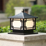 lampe jardin éclairage paysager led 220v ip44 protection classique rustique aluminium motifs géométriques