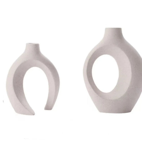 vases decoratifs blanc minimaliste modernes fleurs transparents petits grands