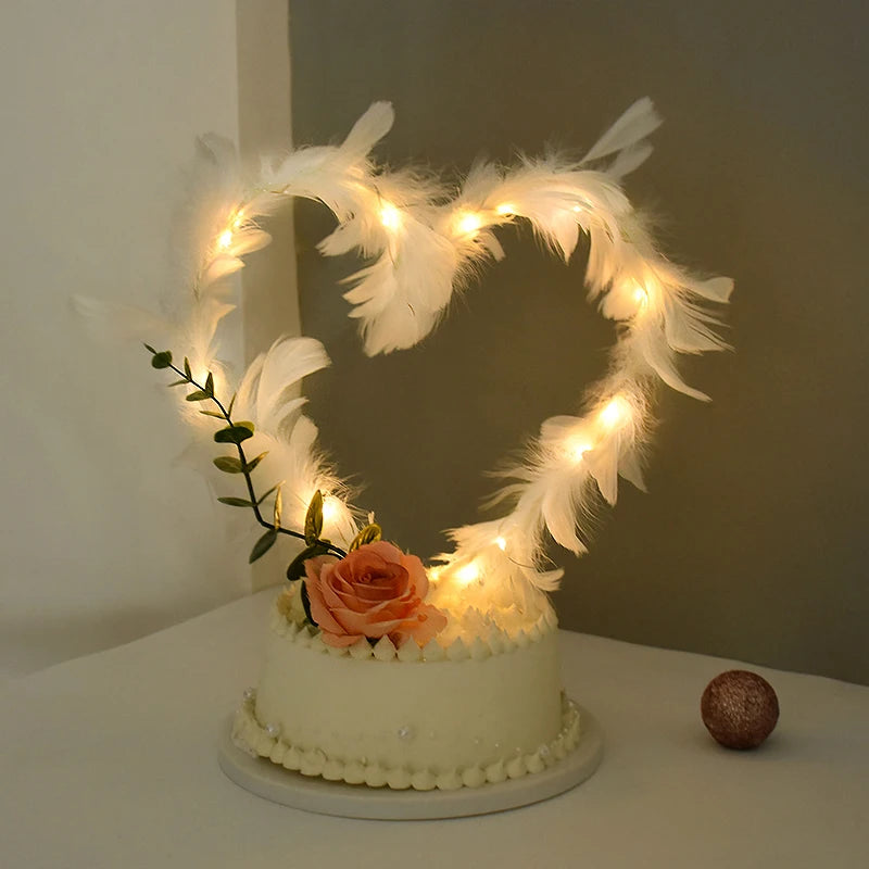 décoration gâteau danseuse tutu plumes chaussures danse transparentes anniversaire rose blanche ballet