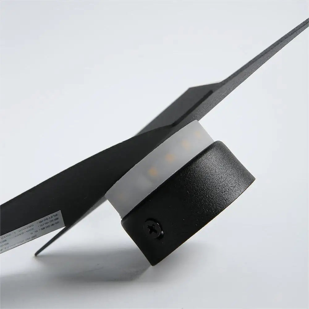 appliques murales oiseau blanc or noir origami contemporain minimaliste led chambre cuisine salle manger