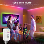 ruban led multicolore moderne 12v wifi contrôlable télécommande application mobile