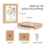 cadre mural moderne bois enfant noir rectangle minimalisteversible dimensions 4cm 15cm 20cm 26cm 34cm