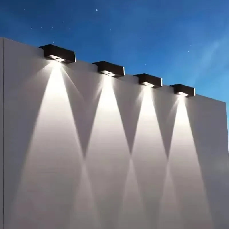 lumières solaires spots clips panneaux solaires noir bleu moderne extérieures autonomes led