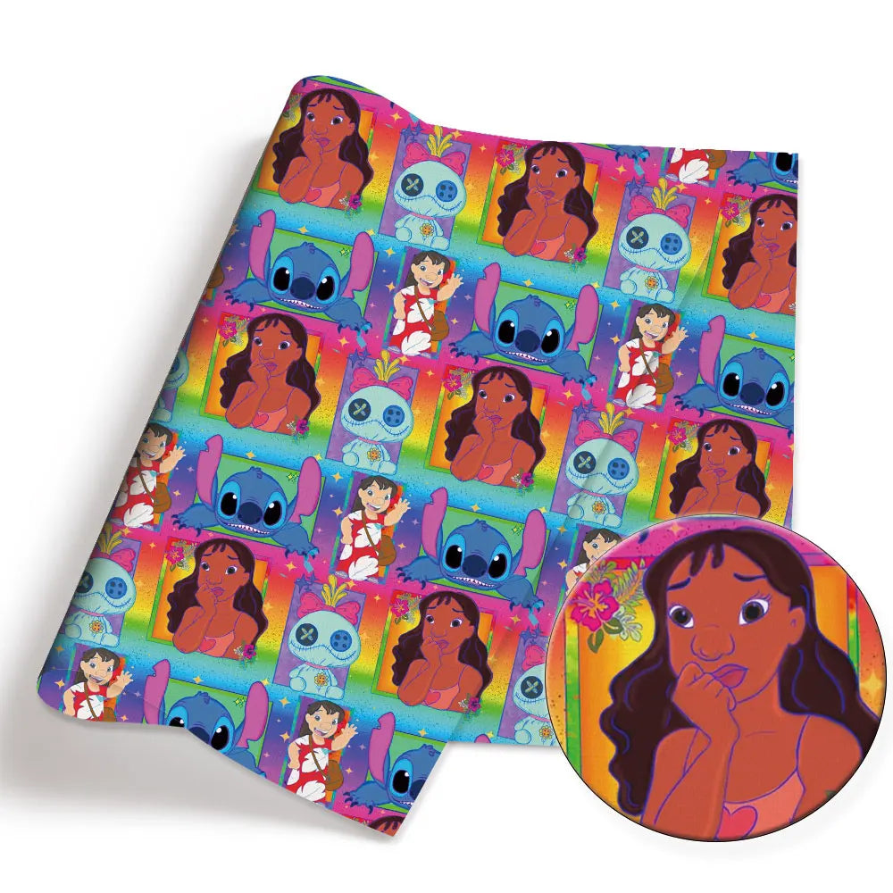 tapis coton polyester bleu rose noir blanc dessins animés stitch lilo tinker bell avengers