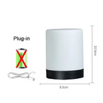 veilleuse lampe table led blanc moderne éclairage nuit chambre tactile charge