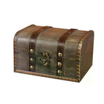 coffre bijoux bois vert marron vintage serrure imitation cuir okolets