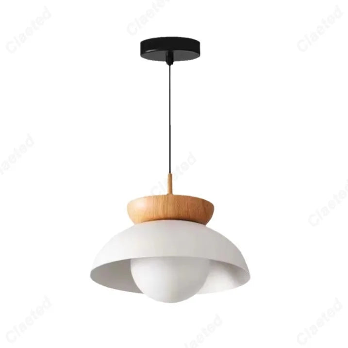 lustre moderne minimaliste suspension blanc noir éclairage salon restaurant chambre