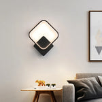 lampes murales modernes rondes carrées métal blanc noir minimaliste