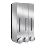 distributeur savon main noir moderne adhésif bouchons remplissage liquide salle bain chambre cuisine