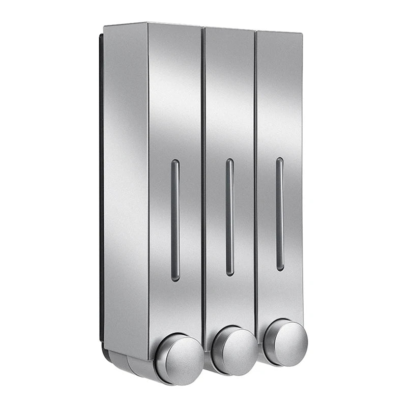 distributeur savon main noir moderne adhésif bouchons remplissage liquide salle bain chambre cuisine