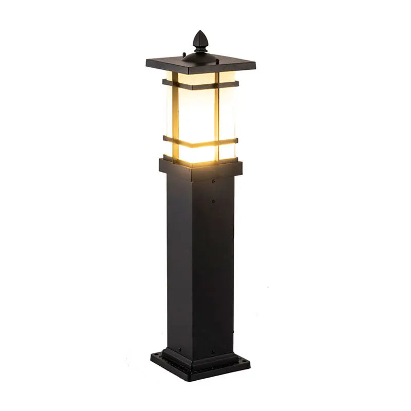 lampe sol industrielle led étanche ip65 noir classiqueextérieur aluminium horizontal bars claires