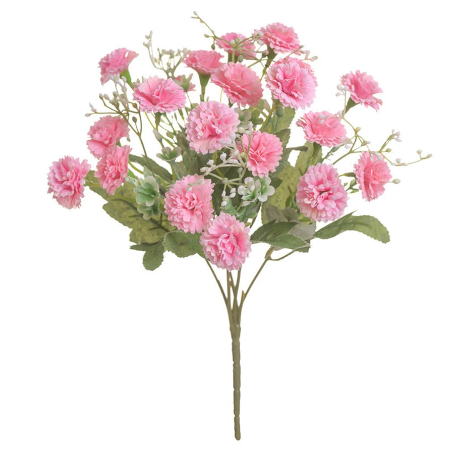 bouquet fleurs artificielles hortensia mariage rose blanc violet orangeintérieur décoration maison élégante