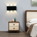 applique murale led moderne argent noir fixée mur vis incluse chambre salon