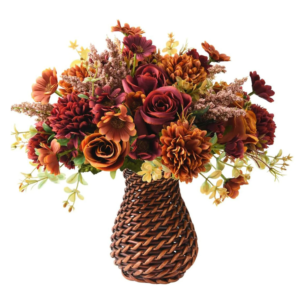 bouquet fleurs artificielles roses soie mariage anniversaire extérieur décoration élégante moderne variées opaques