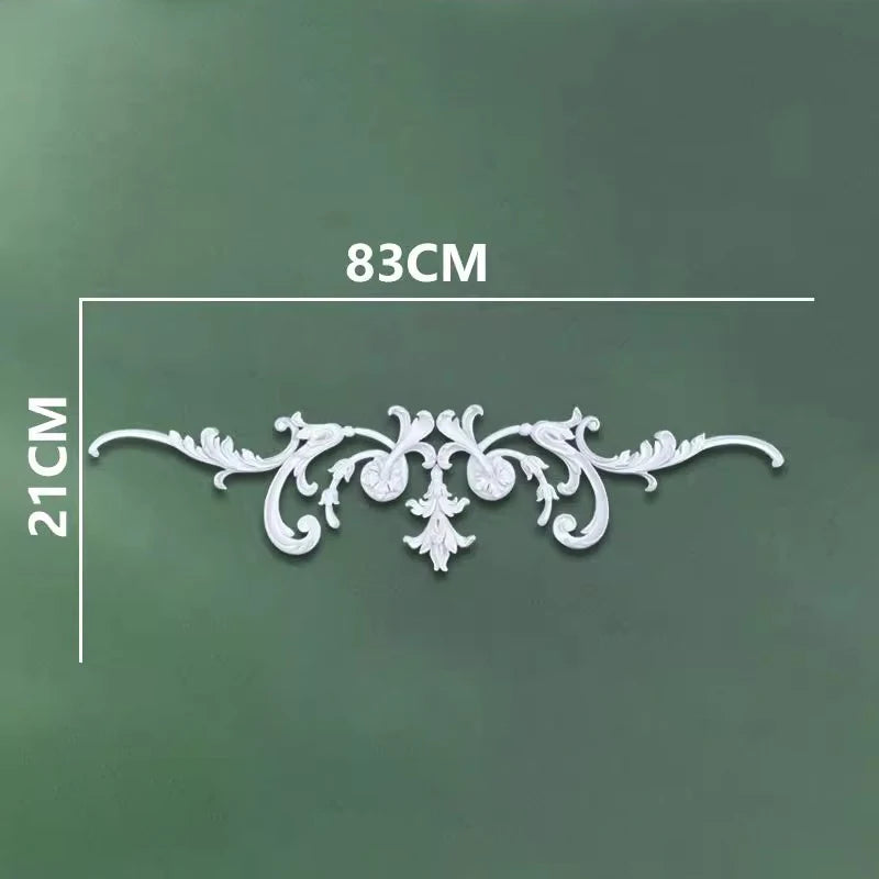 corniche d'angle ornements floraux blanc classique adhésif décoration muraleintage fixations plastique