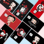 autocollants cartes bancaires waterproof dessin animé betty boop romantique rébellions pop art papier adhésif