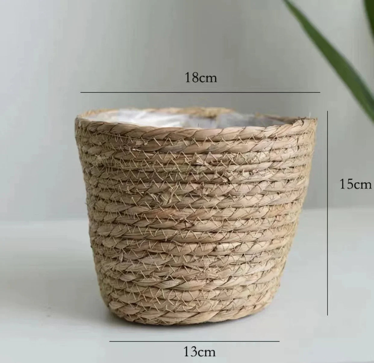 paniers rangement rotin marron clair tressé réutilisables pliables boho chic 20 25 30cm