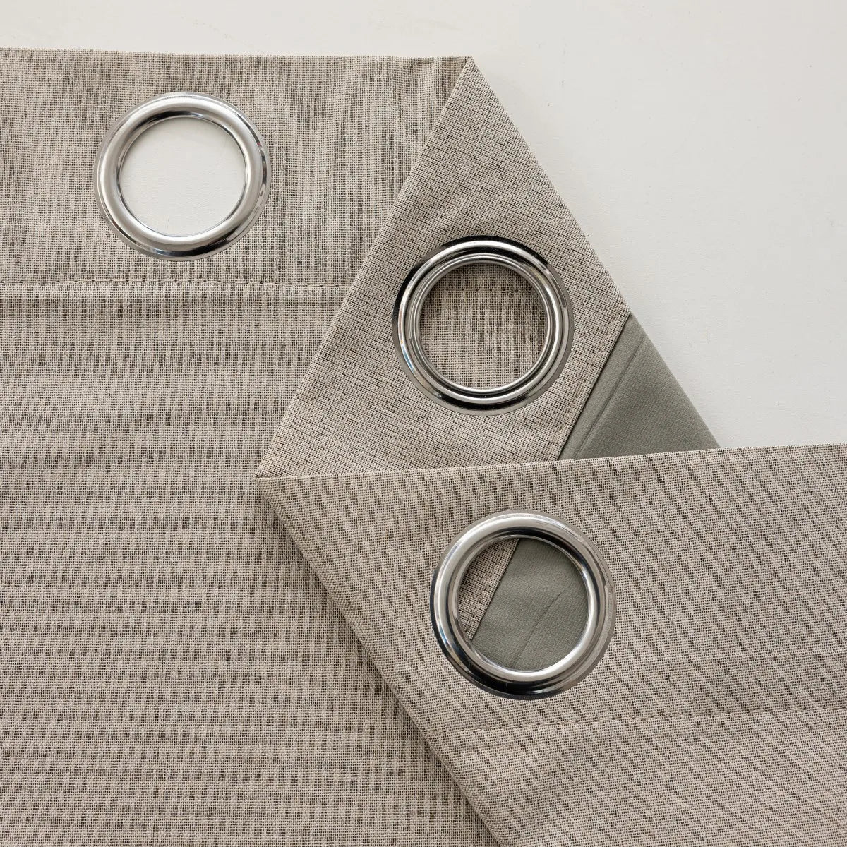 rideau extérieur imperméable blackout beige gris patio moderne texturé polyester